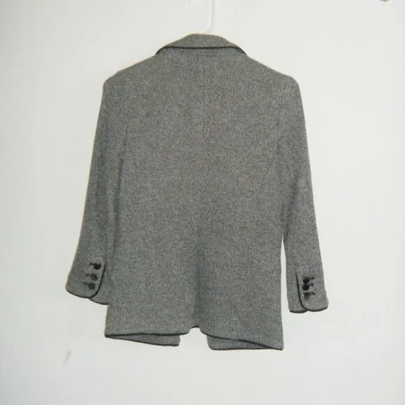 skies are blue gray triblend collared blazer with buttons on the cuff & pockets - Picture 7 of 8